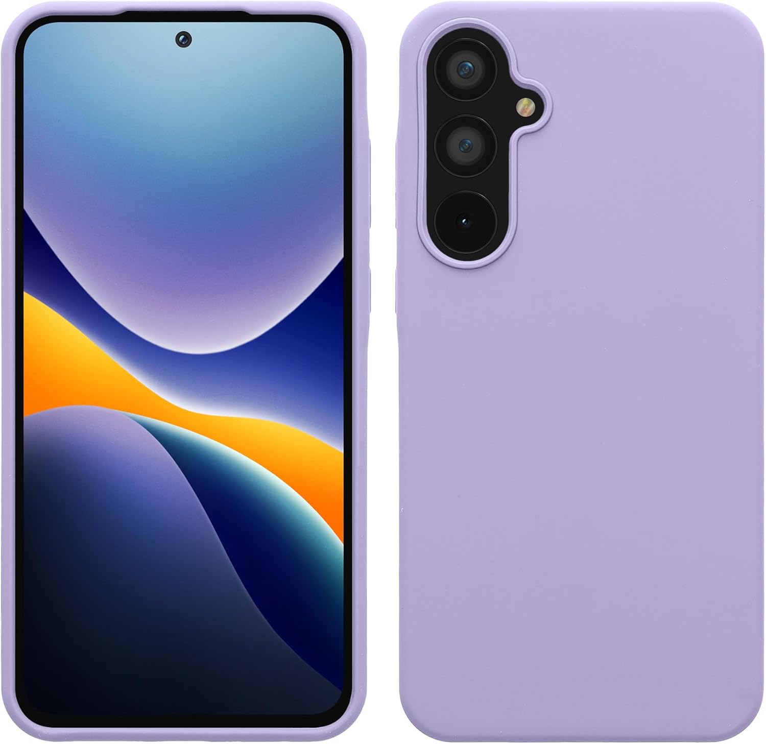 KW Samsung Galaxy A55 5G Θήκη Σιλικόνης Rubberized TPU - Lavender
