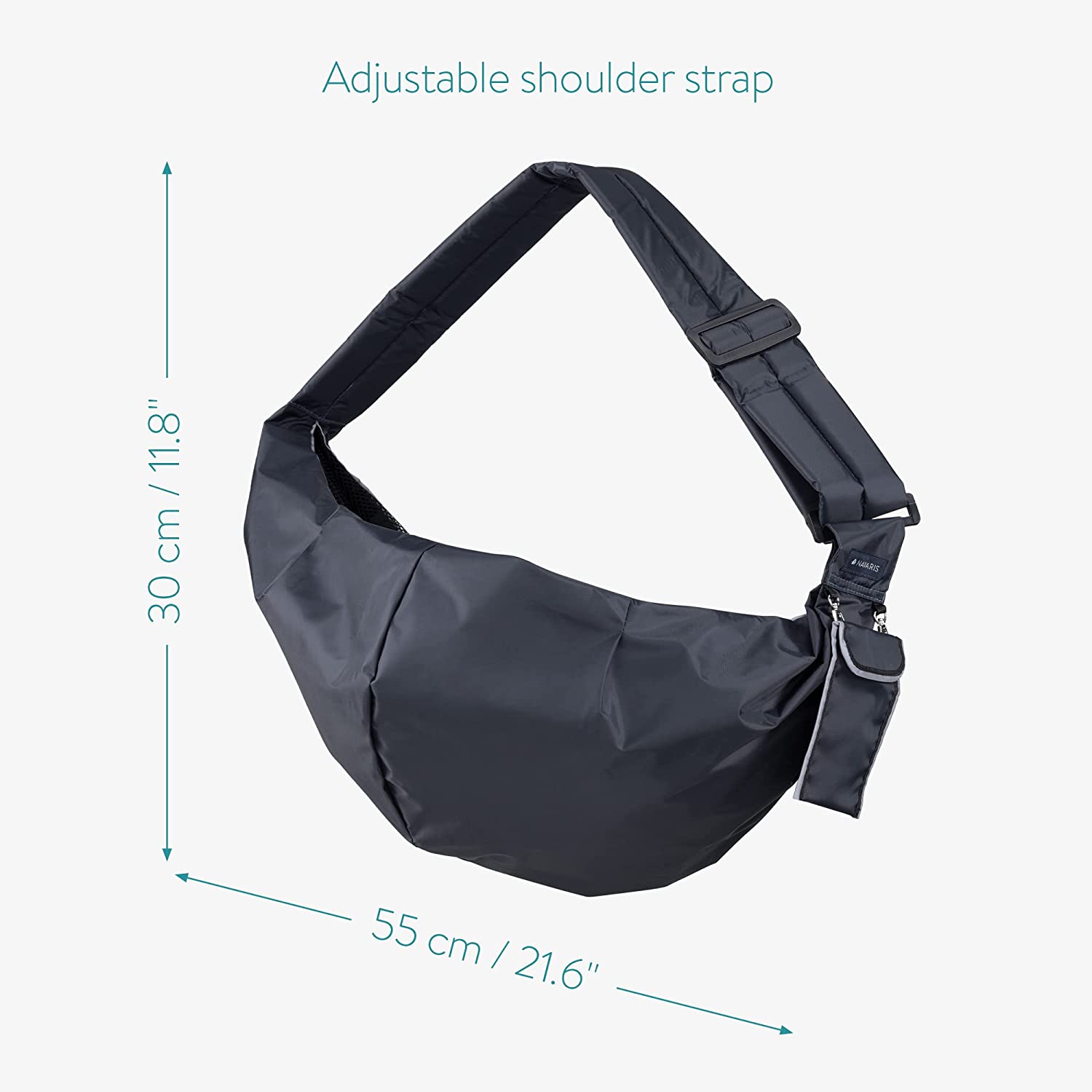 Navaris Τσάντα Ώμου για Μεταφορά Κατοικίδιων Ζώων - Blue - 55577.17