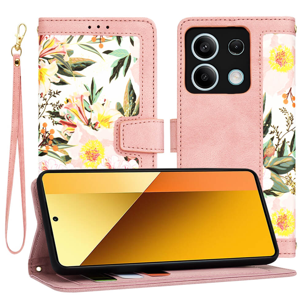 Techsuit Xiaomi Redmi Note 13 5G - FlipCraft - Θήκη Πορτοφόλι από Δερματίνη - Sweetheart Pink