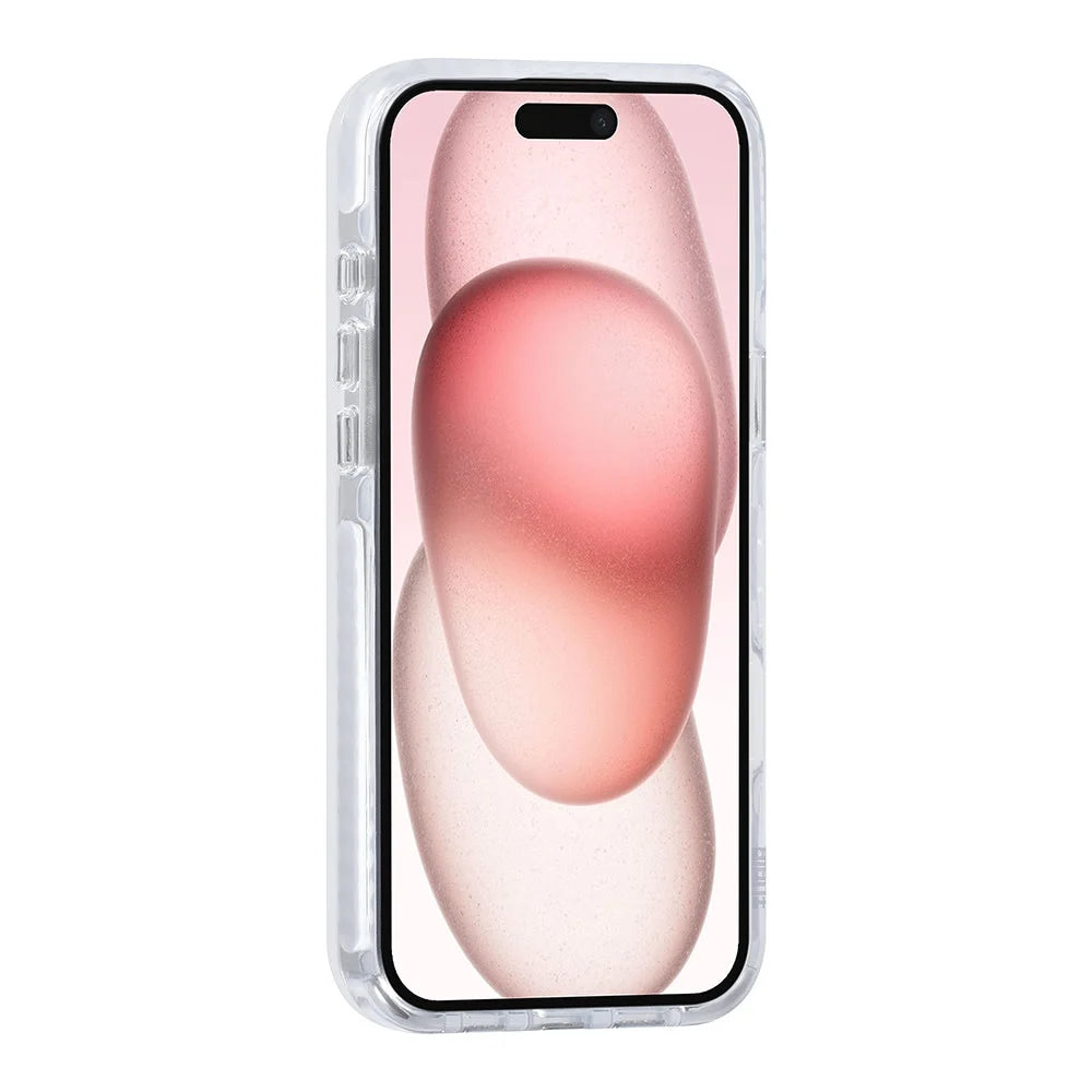 Tuniq iPhone 16 Plus - MagSafe Σκληρή Θήκη με Πλαίσιο Σιλικόνης και Λουράκι - Διάφανη / White - likebrands.gr