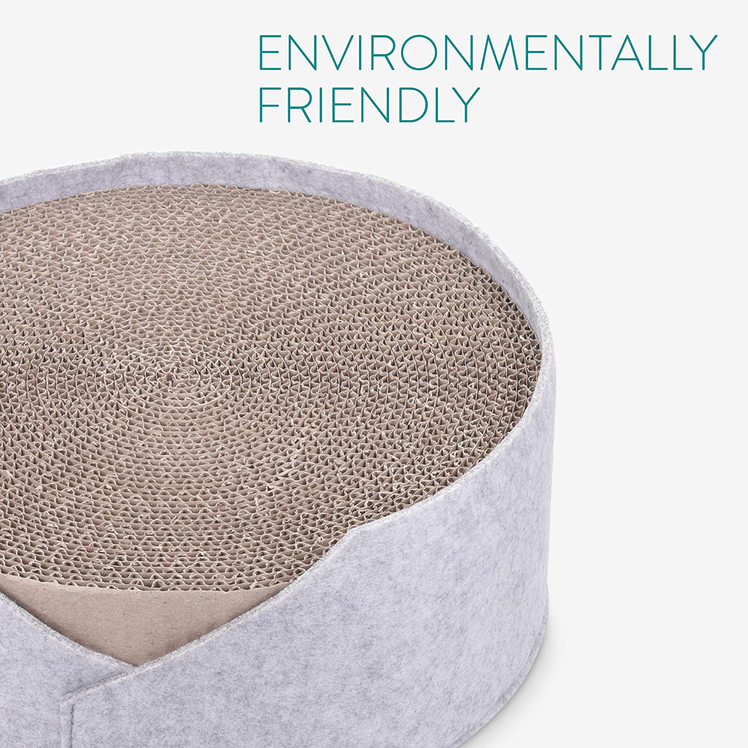 Navaris Ονυχοδρόμιο Γάτας - Round - 36cm x 36cm x 14cm - Brown - 52547.01