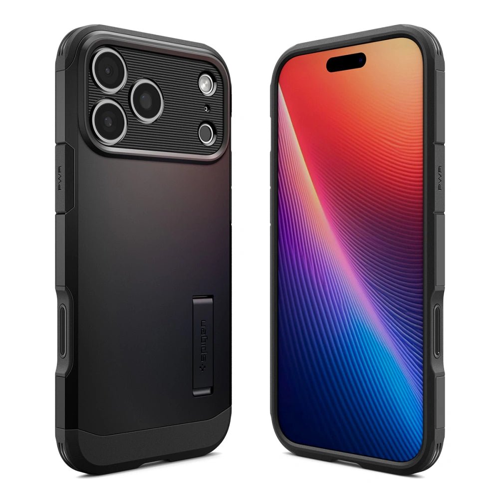 Spigen iPhone 17 Pro Max - Tough Armor T Mag - MagSafe Σκληρή Θήκη με Πλαίσιο Σιλικόνης και Σταντ - Black