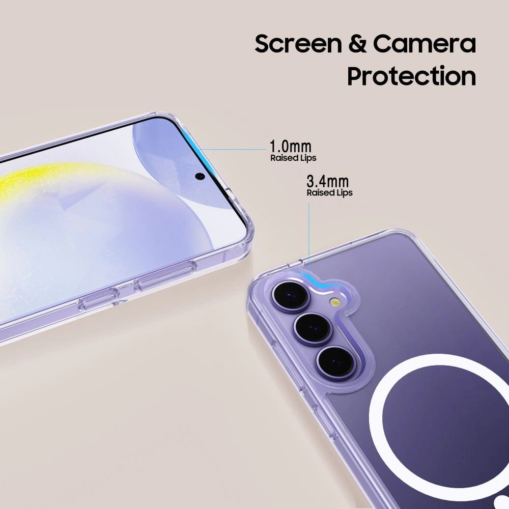 Tech - Protect Samsung Galaxy A56 5G Flexair Hybrid MagSafe Σκληρή Θήκη με Πλαίσιο Σιλικόνης και MagSafe - Διάφανη