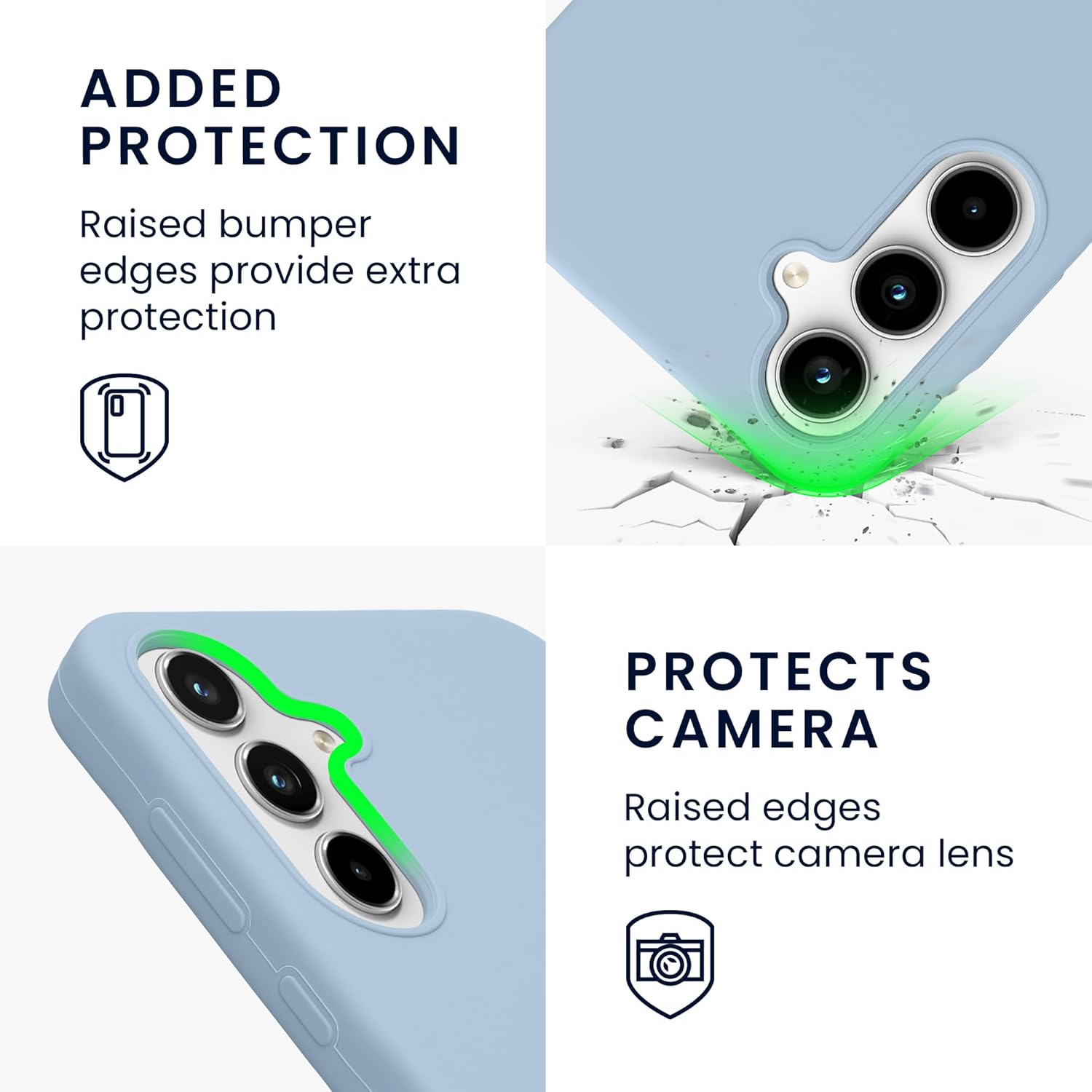 KW Samsung Galaxy A35 5G Θήκη Σιλικόνης Rubberized TPU - Matte Light Blue