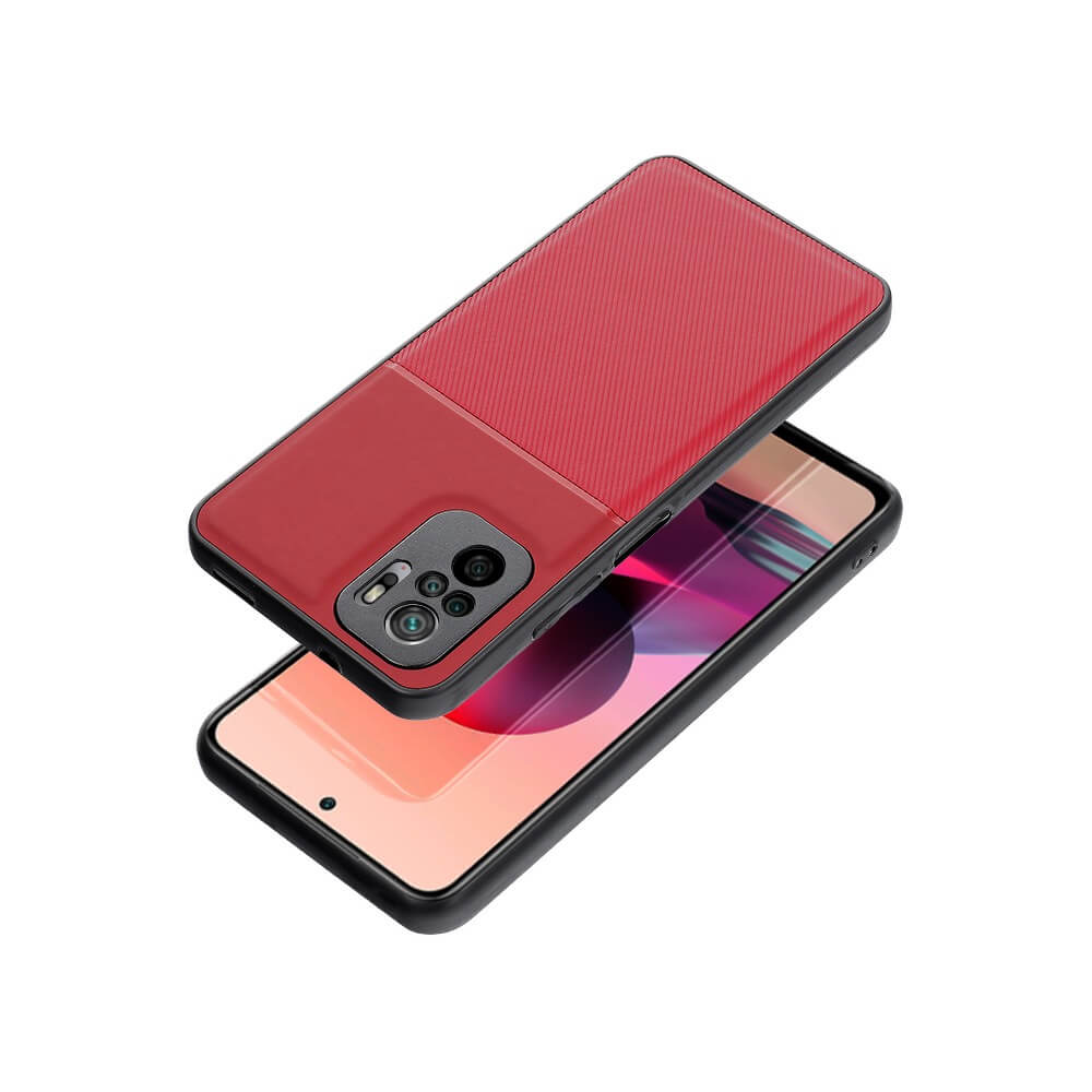 Forcell Xiaomi Redmi Note 11 / Redmi Note 11S Noble Σκληρή Θήκη με Πλαίσιο Σιλικόνης - Red