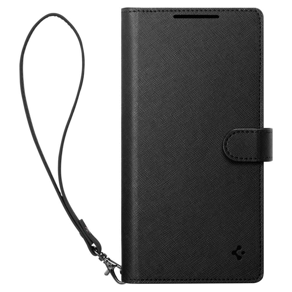 Spigen Samsung Galaxy S25 Plus Wallet S Θήκη Πορτοφόλι από Δερματίνη - Black