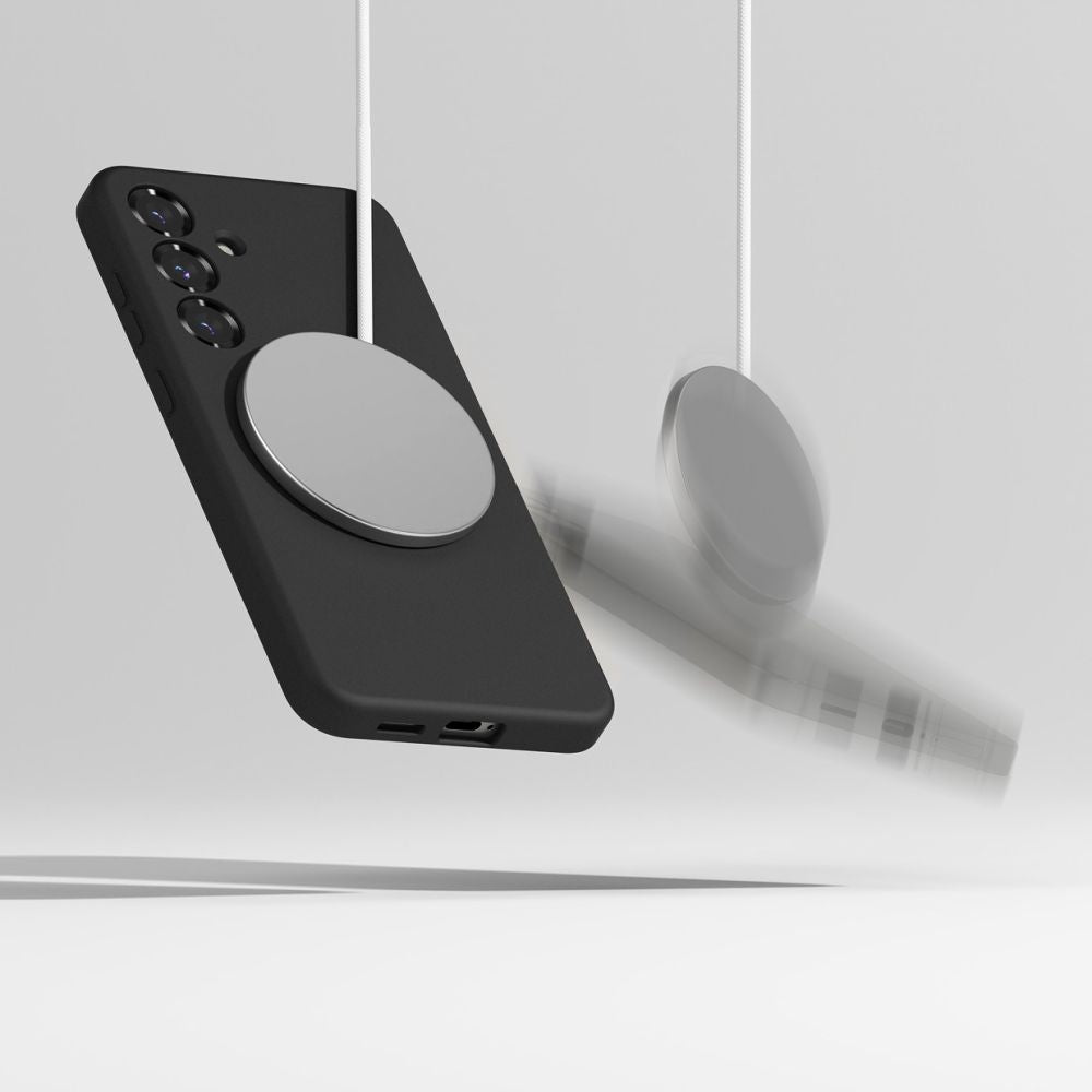 Ringke Samsung Galaxy S25 Silicone Magnetic MagSafe Case Θήκη Σιλικόνης με MagSafe - Black