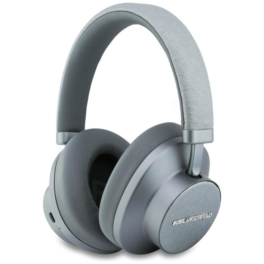 Karl Lagerfeld Ασύρματα Bluetooth Ακουστικά - Karl Saffiano Elongated - Grey