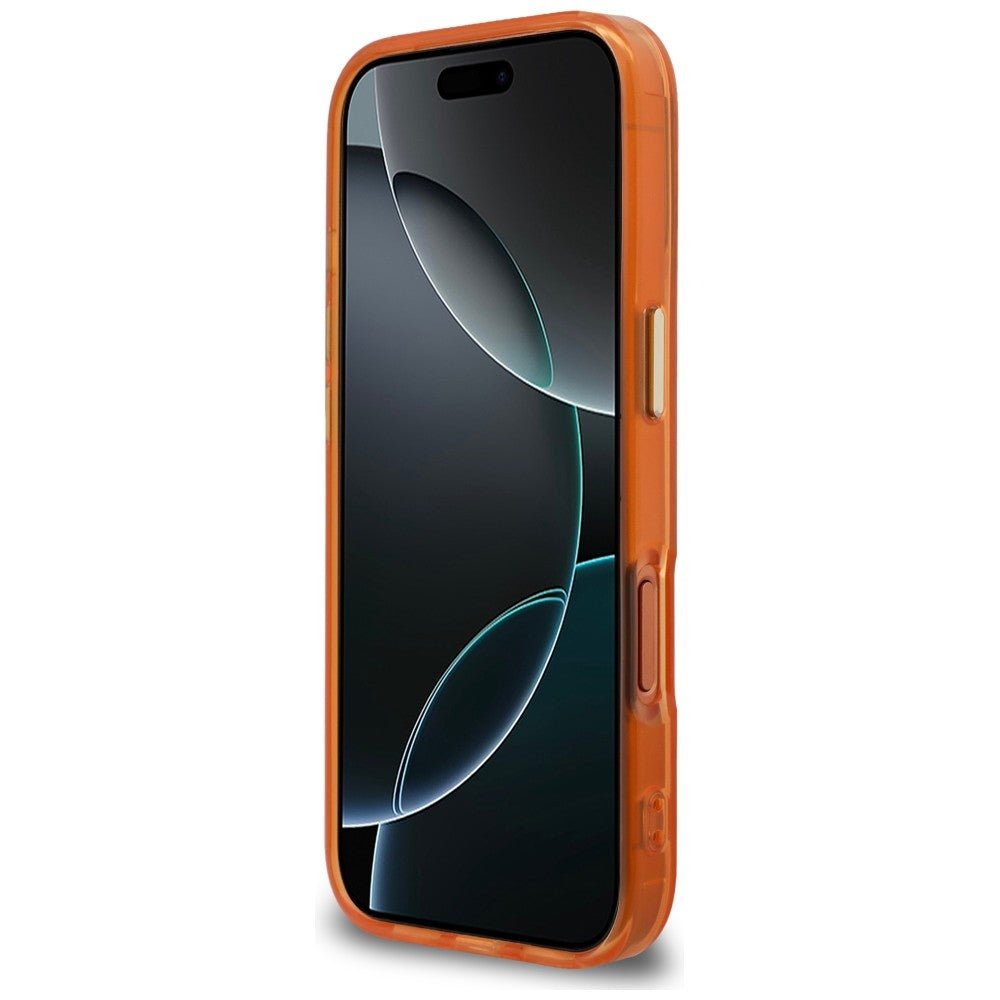 Karl Lagerfeld iPhone 17 Pro Max - Σκληρή Θήκη με Πλαίσιο Σιλικόνης - IML K Head Logo MagSafe - Orange