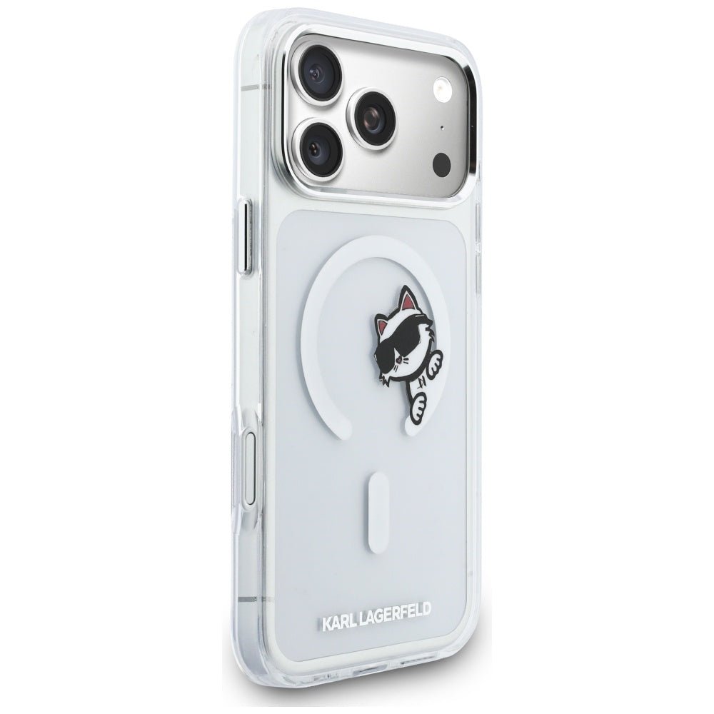 Karl Lagerfeld iPhone 17 Pro Max - Σκληρή Θήκη με Πλαίσιο Σιλικόνης - IML Peekaboo MagSafe - Διάφανη