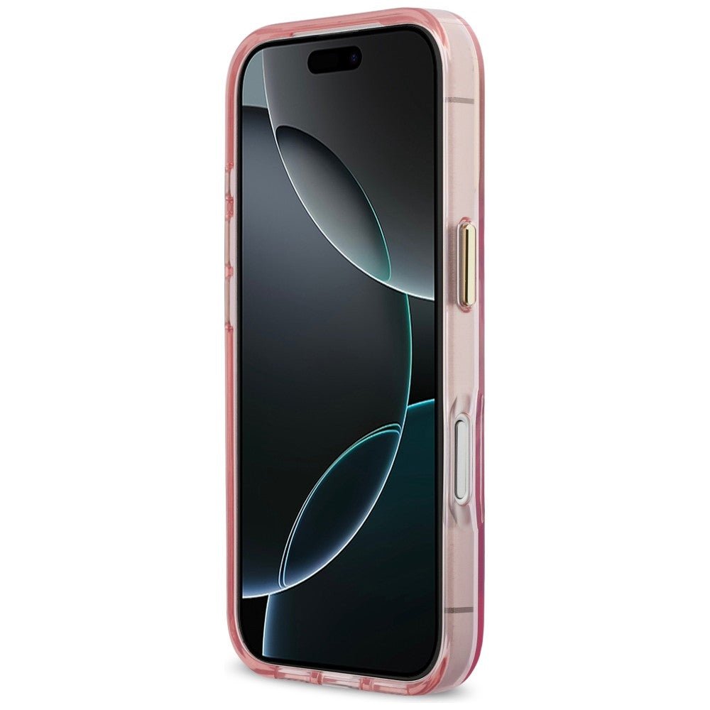 Karl Lagerfeld iPhone 17 Pro - Σκληρή Θήκη με Πλαίσιο Σιλικόνης - IML Choupettes Karl Script Logo MagSafe - Pink