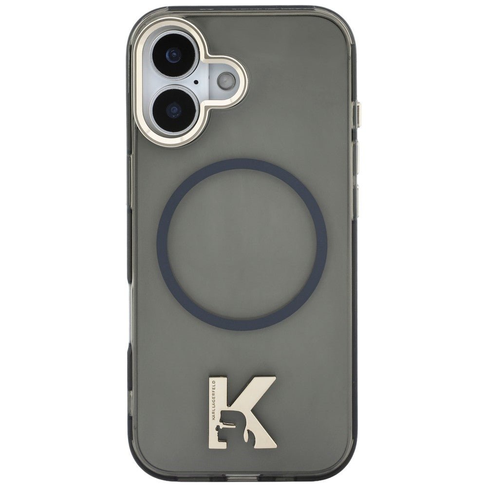 Karl Lagerfeld iPhone 17 - Σκληρή Θήκη με Πλαίσιο Σιλικόνης - IML K Head Logo MagSafe - Black