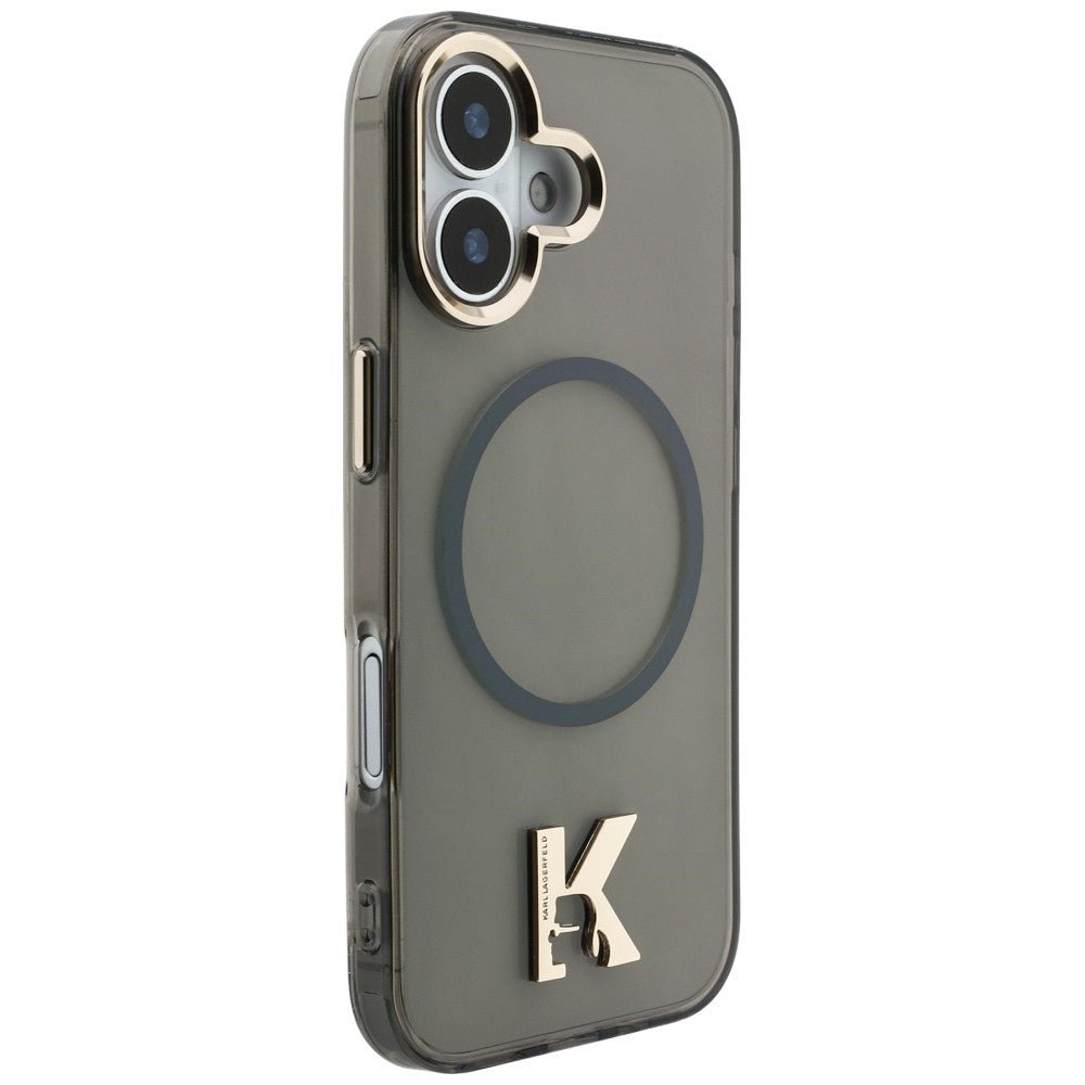 Karl Lagerfeld iPhone 17 - Σκληρή Θήκη με Πλαίσιο Σιλικόνης - IML K Head Logo MagSafe - Black