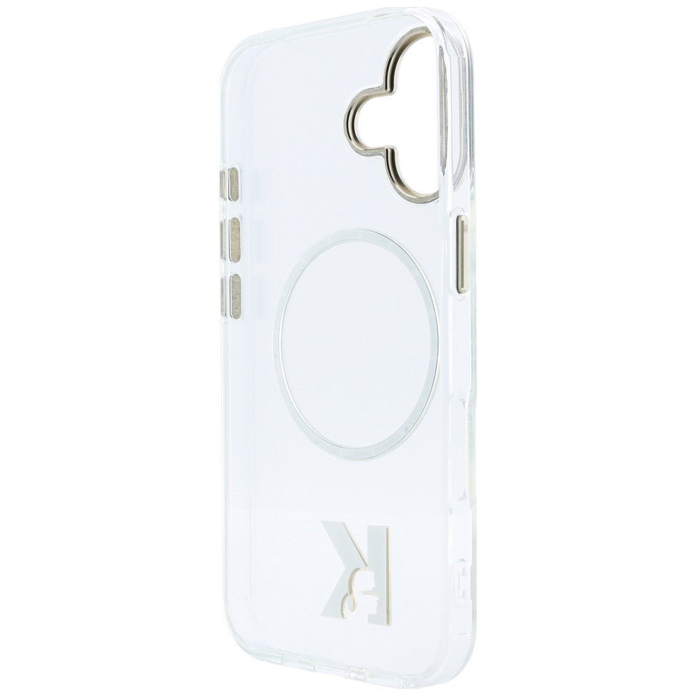 Karl Lagerfeld iPhone 17 - Σκληρή Θήκη με Πλαίσιο Σιλικόνης - IML K Head Logo MagSafe - Clear
