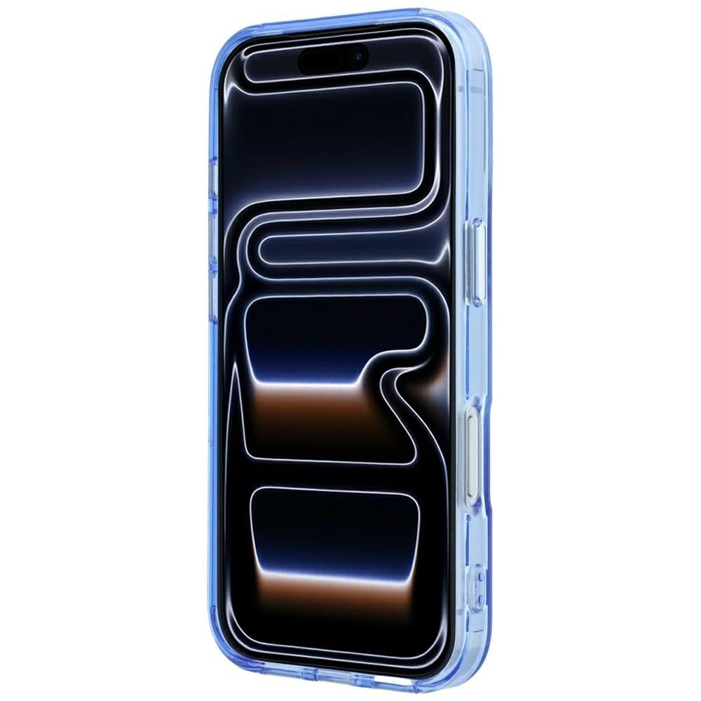 Karl Lagerfeld iPhone 18 Pro / iPhone 17 Pro - Σκληρή Θήκη με Πλαίσιο Σιλικόνης και Δαχτυλίδι Συγκράτησης MagSafe - IML Ring Stand 360 Kameo Metal - Blue