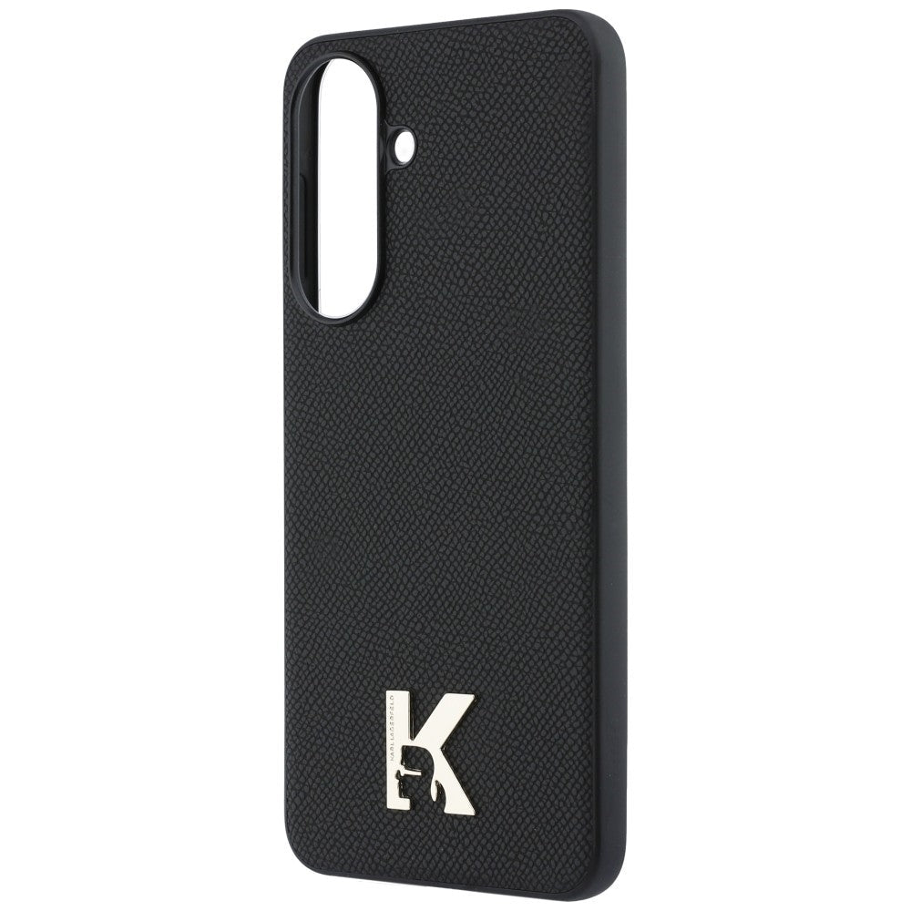 Karl Lagerfeld Samsung Galaxy A57 5G - Σκληρή Θήκη με Επένδυση Οικολογικού Δέρματος και MagSafe - Karl Head Logo - Black