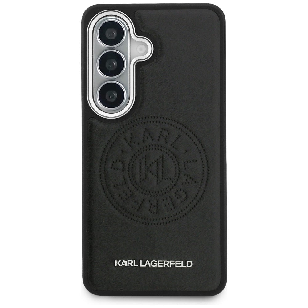 Karl Lagerfeld Samsung Galaxy S26 Plus - Θήκη με Επένδυση Συνθετικού Δέρματος - Perforated KL MagSafe - Black