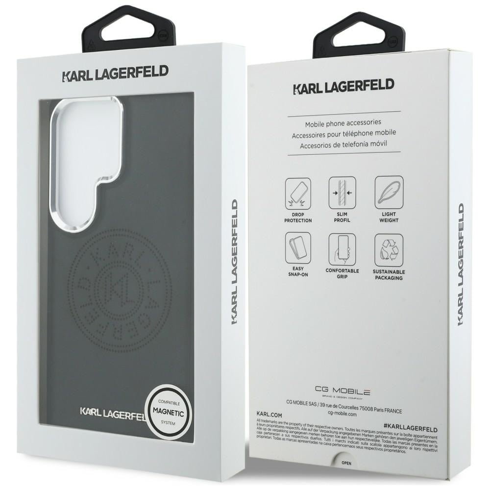 Karl Lagerfeld Samsung Galaxy S26 Ultra - Θήκη με Επένδυση Συνθετικού Δέρματος - Perforated KL MagSafe - Black