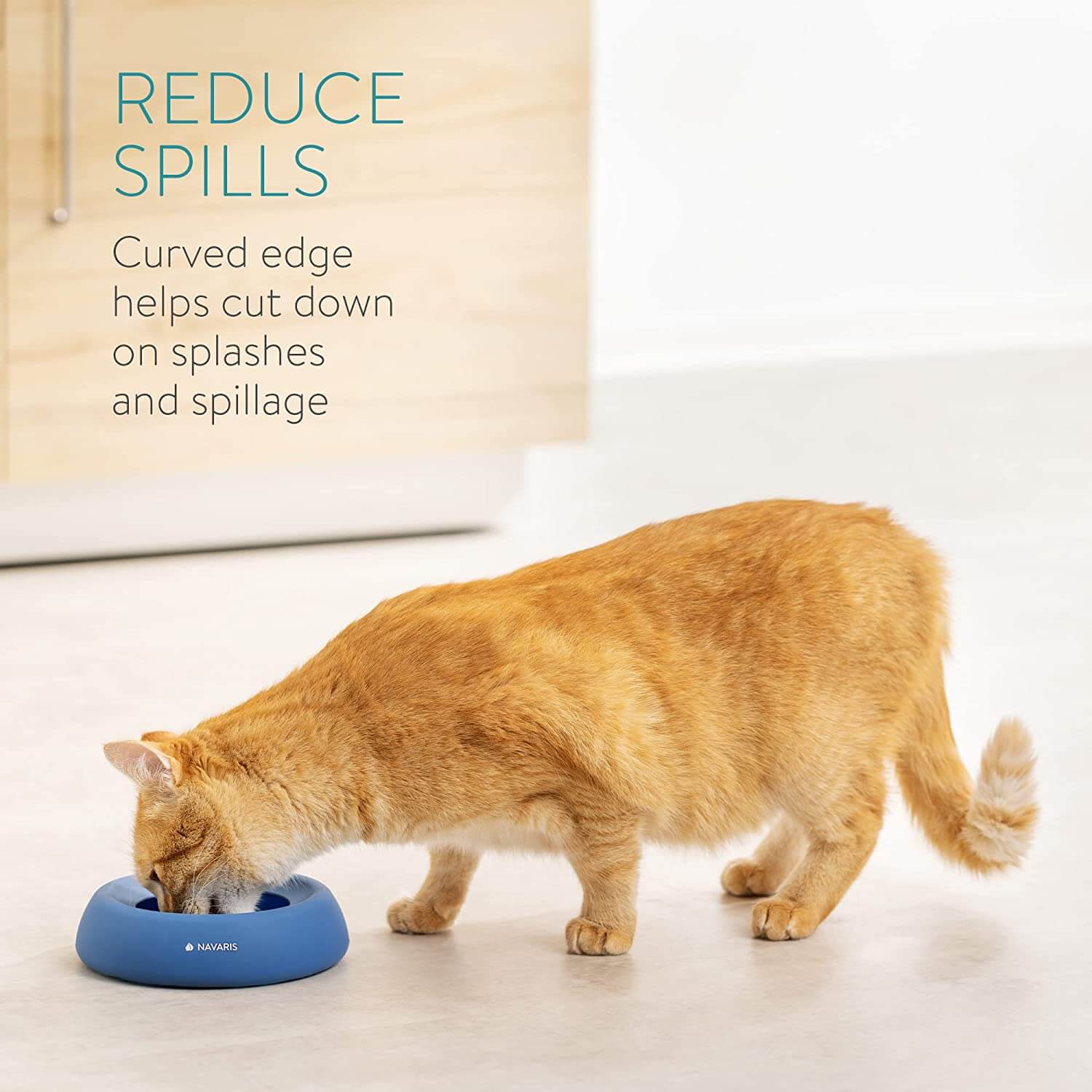 Navaris Μπολ Ταξιδιού για Σκύλους και Γάτες - Blue - 55861.04