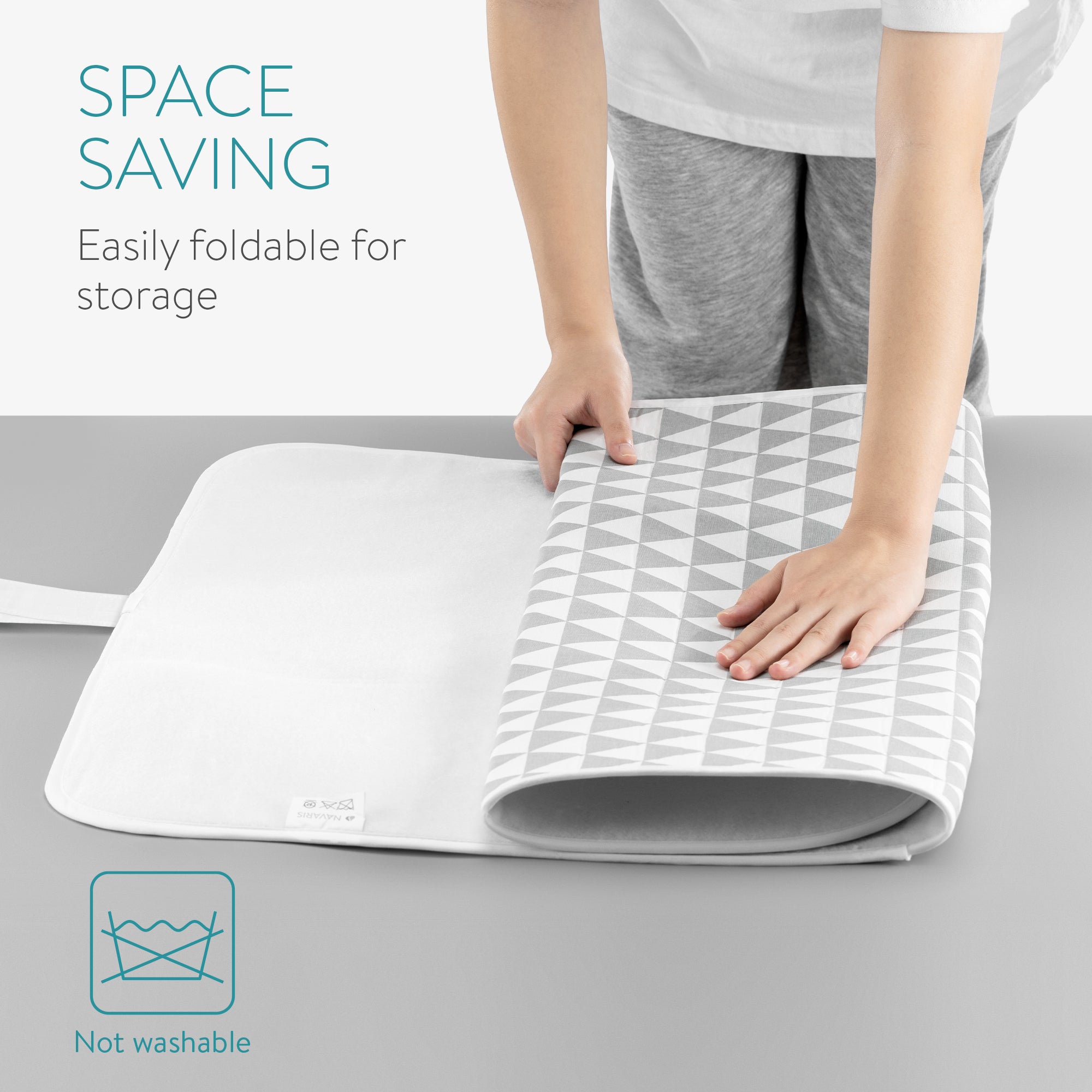 Navaris Κουβέρτα Σιδερώματος - Light Grey - 55859.01