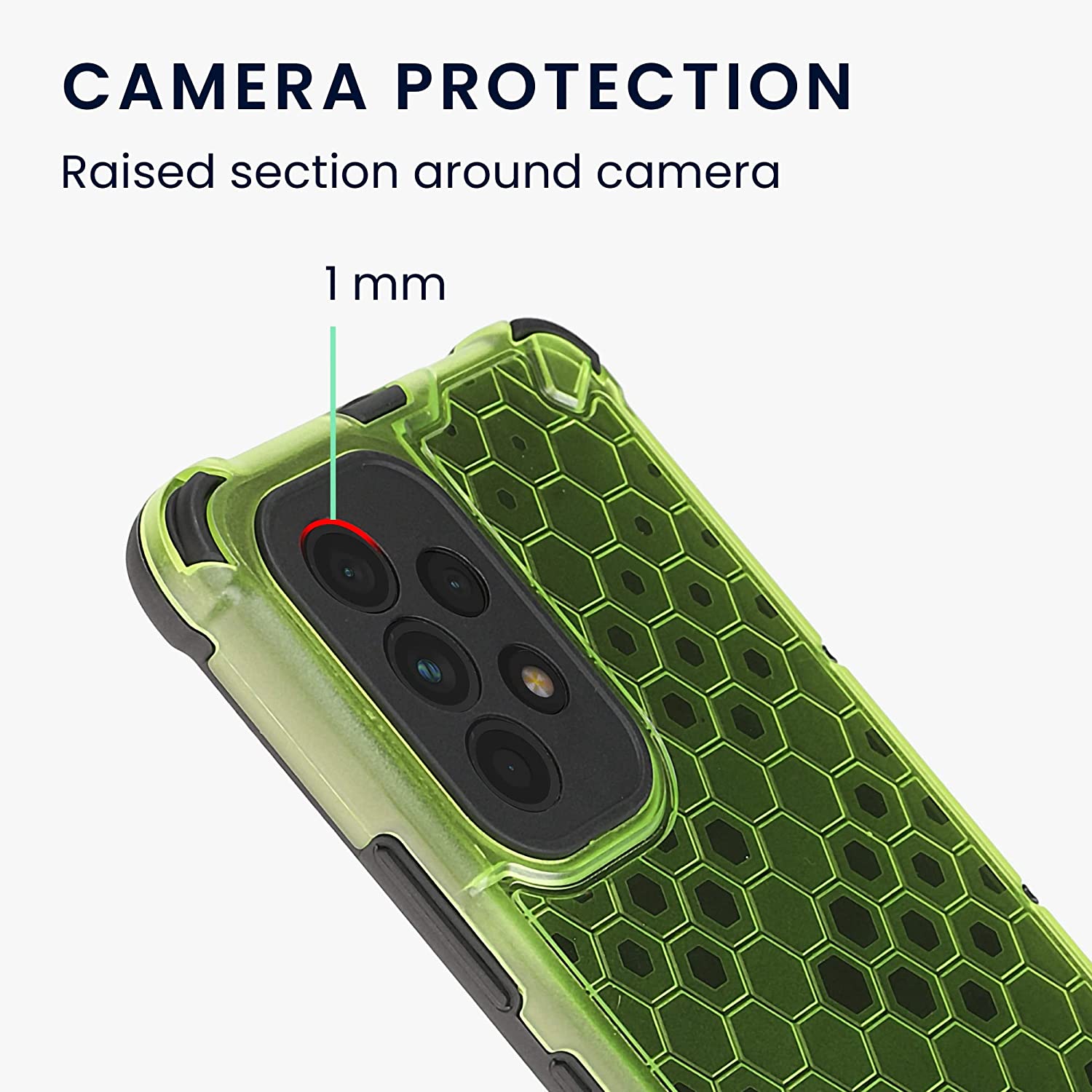 KW Samsung Galaxy A53 5G Hybrid Σκληρή Θήκη με Πλαίσιο Σιλικόνης TPU - Design Honeycomb - Neon Yellow / Ματ Ημιδιάφανη - 59969.75