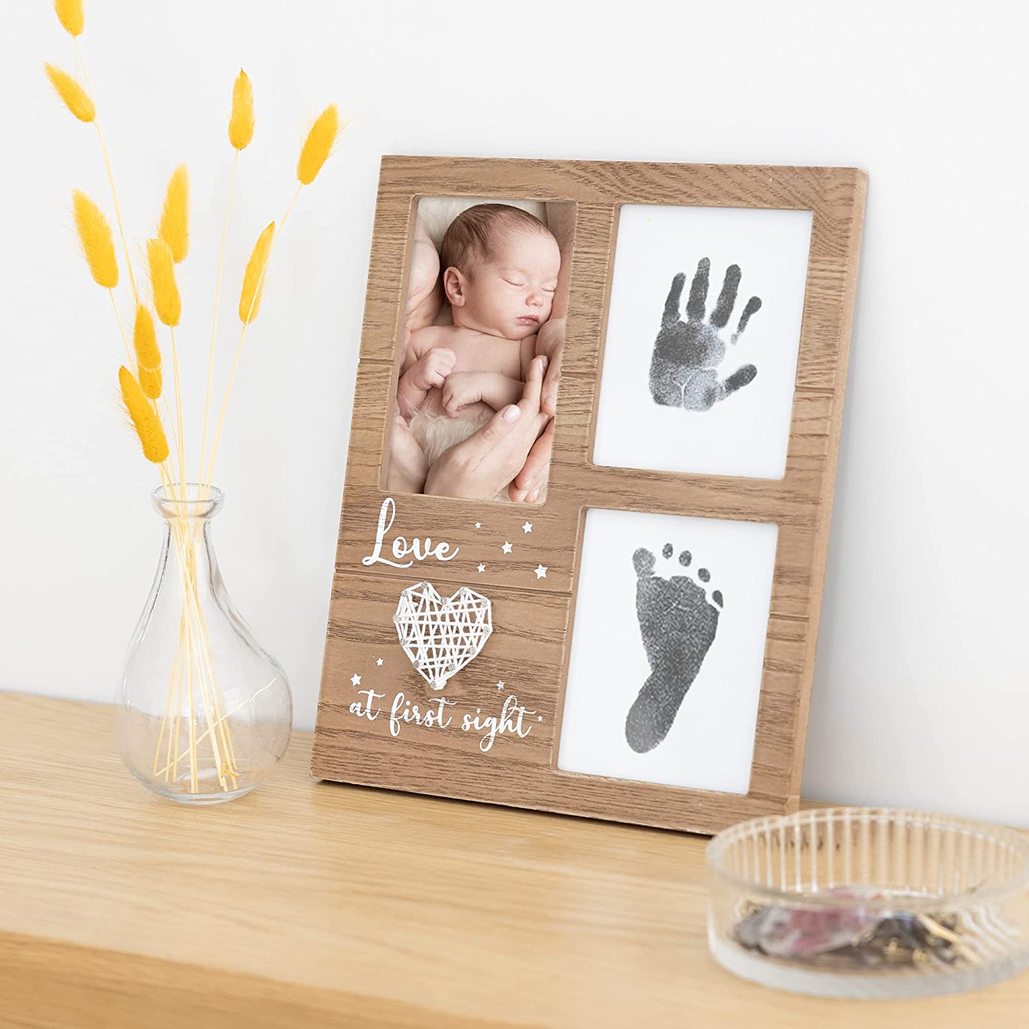 Navaris Σετ Κορνιζών από Μελάνι για Αποτύπωμα Μωρού και Φωτογραφία - Brown - 54246.01