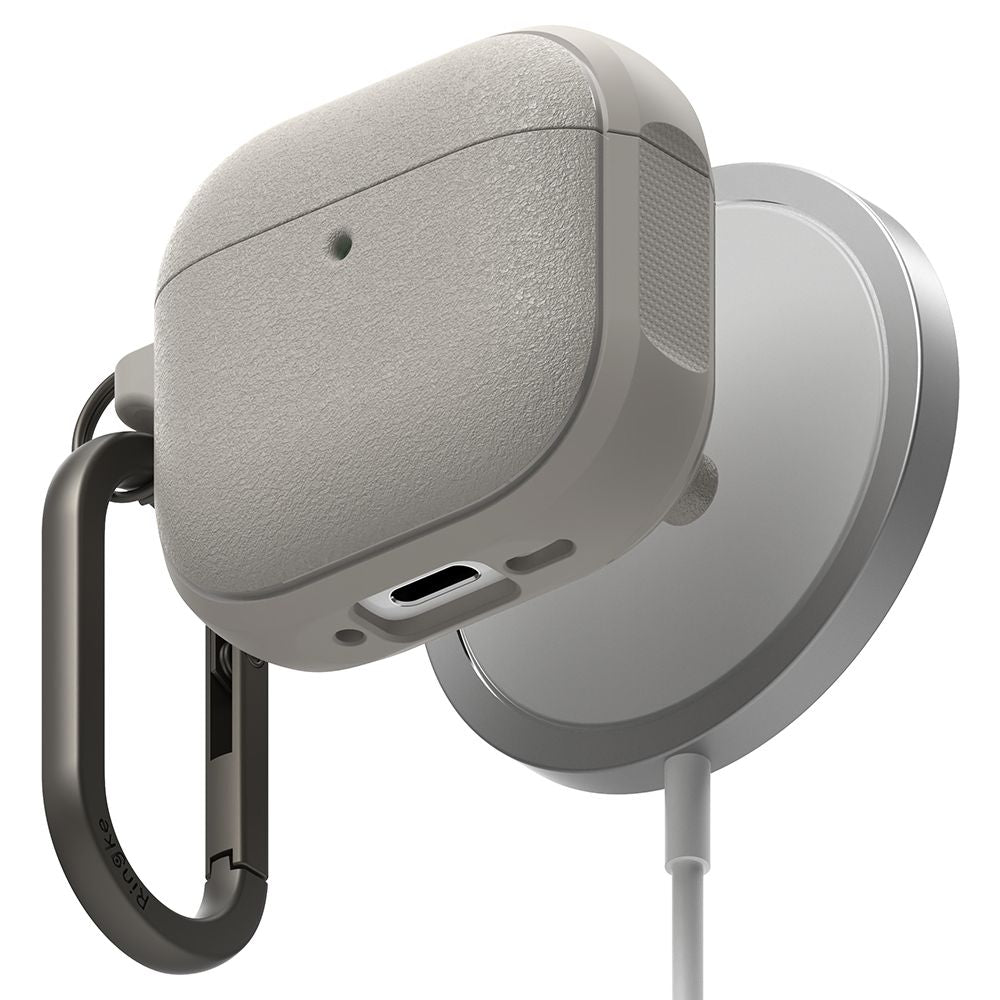 Ringke AirPods 4 Θήκη Σιλικόνης με MagSafe - Onyx Magnetic - Warm Grey