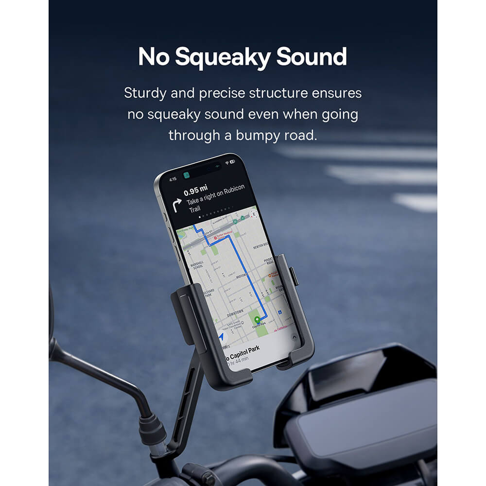 Baseus GoTrip - Universal Βάση Κινητού για Μοτοσυκλέτα - Cluster Black
