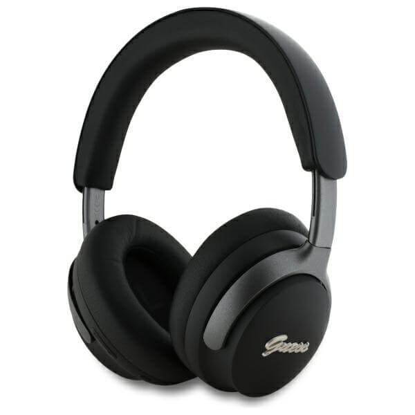 Guess Over-Ear Metal Script Logo - Ασύρματα Bluetooth Ακουστικά ANC - Black