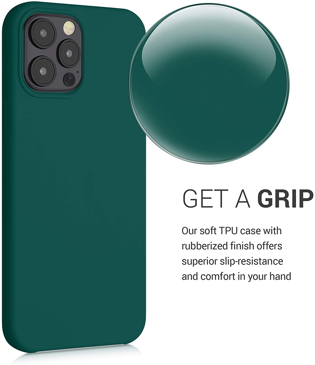 KW iPhone 12 Pro Max Θήκη Σιλικόνης Rubber TPU - Green - 52644.184