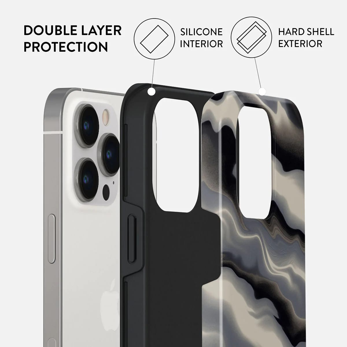 Burga iPhone 14 Pro Max Fashion Tough Σκληρή Θήκη - Arctica