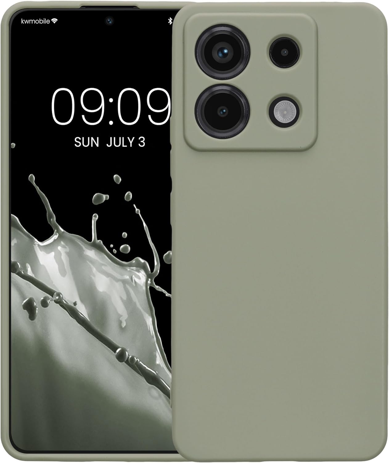 KW Xiaomi Redmi Note 13 Pro 5G / Poco X6 5G Θήκη Σιλικόνης TPU - Grey Green