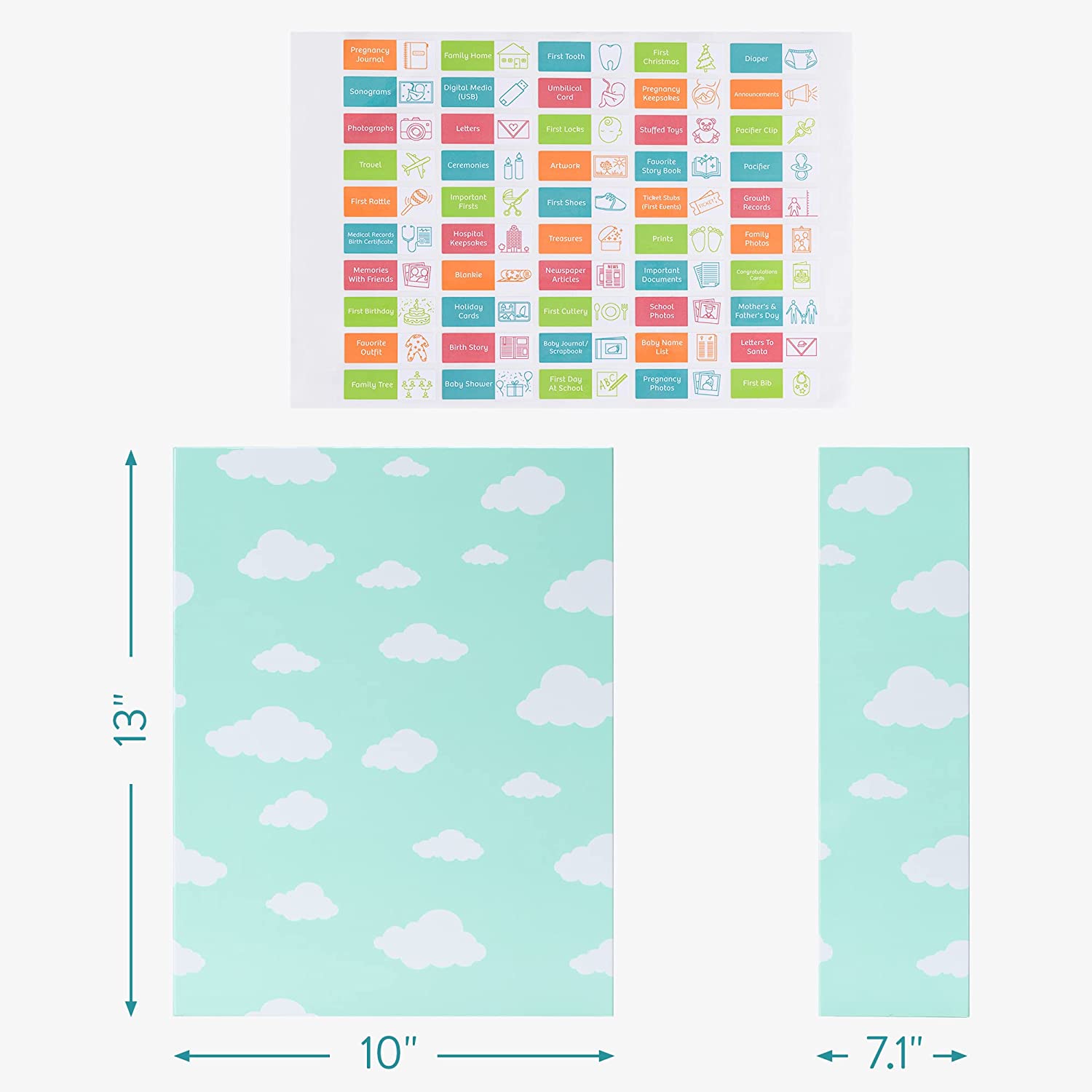 Navaris Κουτί Αναμνήσεων Μωρού - Light Green - 56088.01