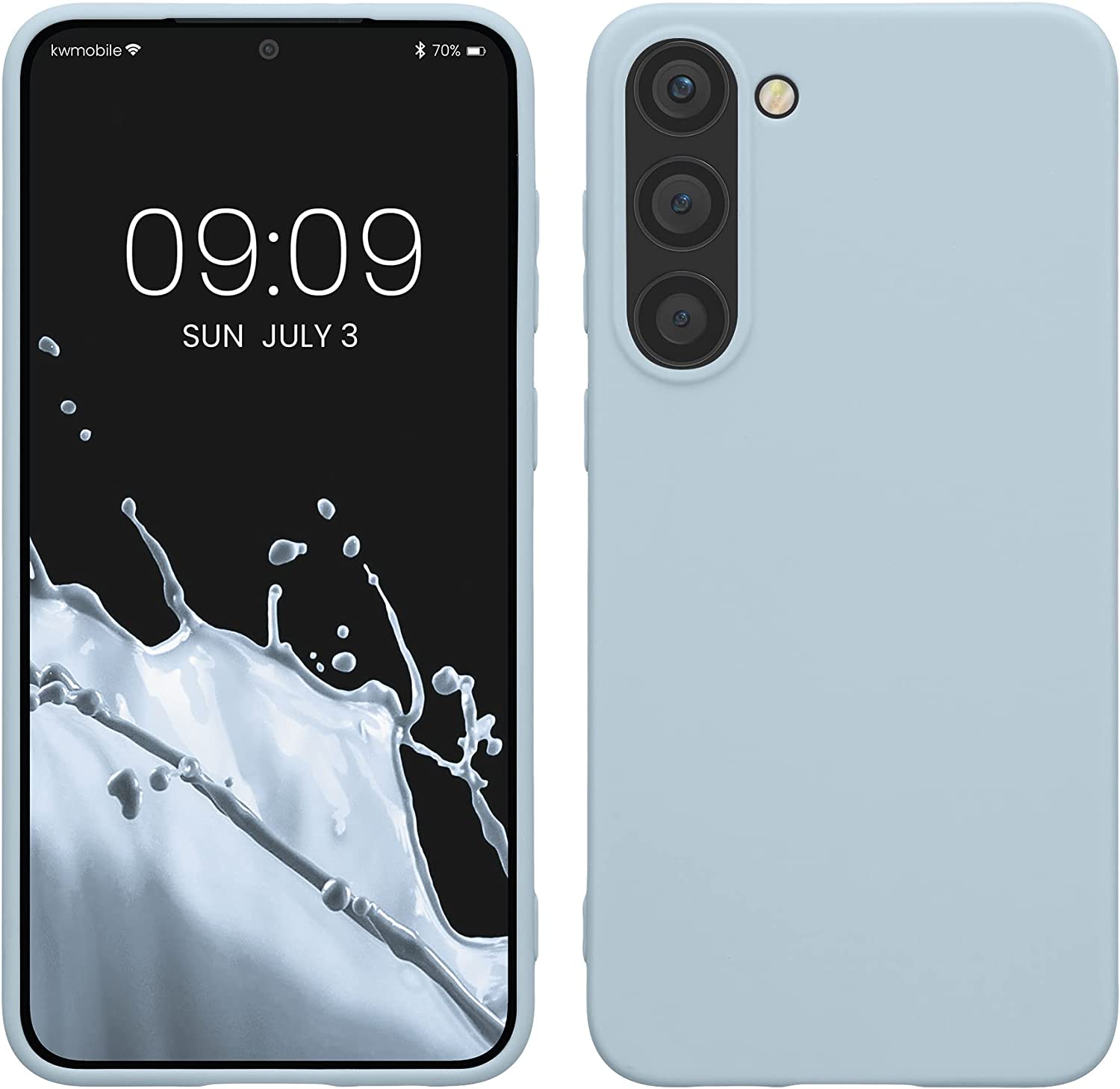 KW Samsung Galaxy S23+ Θήκη Σιλικόνης TPU - Light Blue - 60283.58