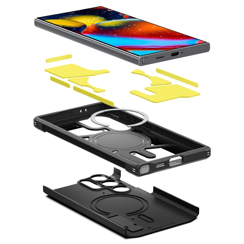 Spigen Samsung Galaxy S24 Ultra Tough Armor Mag Σκληρή Θήκη με MagSafe - Black