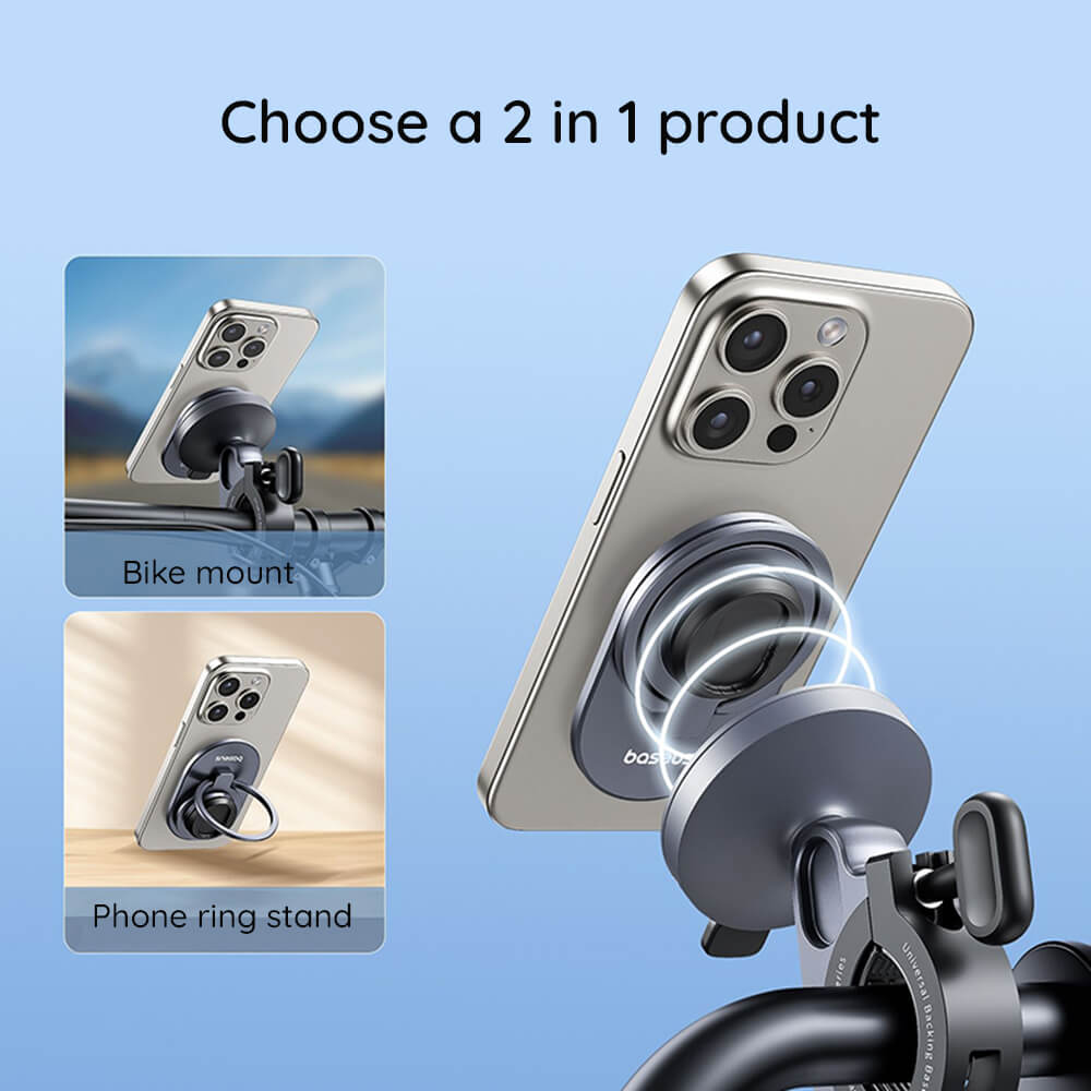 Baseus PrimeTrip Series - Μαγνητική Βάση Κινητού για Ποδήλατο ή το Γραφείο - Cosmic Black