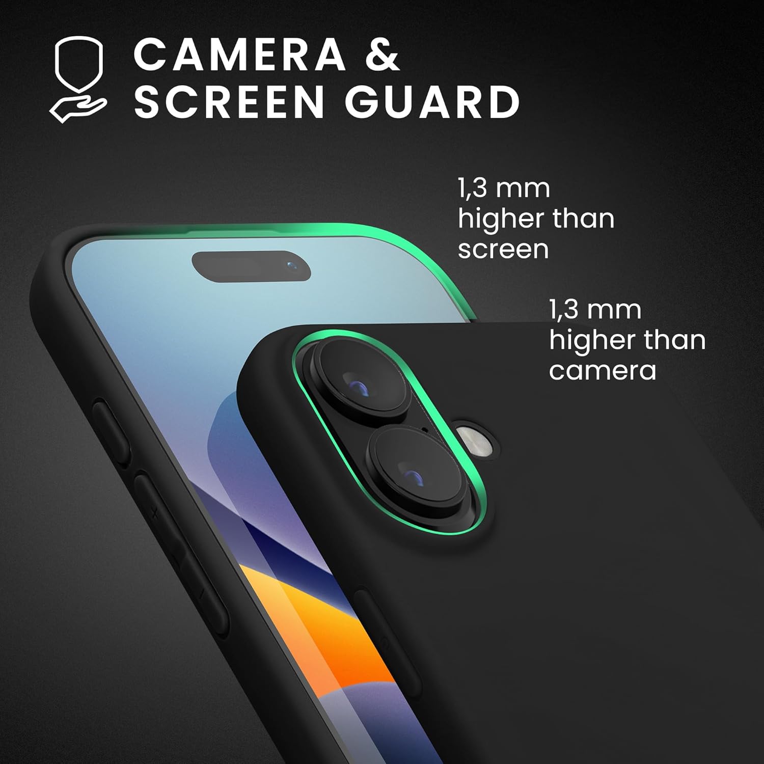 KW iPhone 16 Λεπτή Θήκη Σιλικόνης TPU - Matte Black