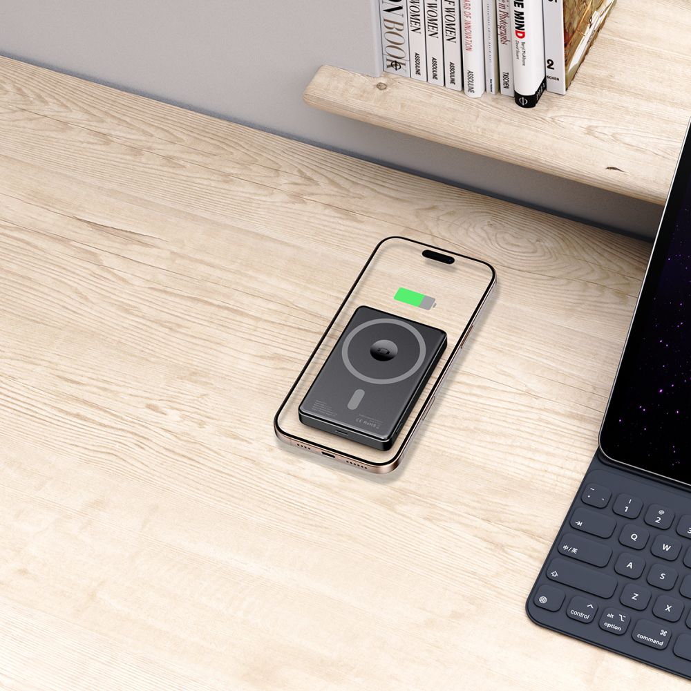 Tech-Protect PB33 Lifemag MagSafe PowerBank Μαγνητικό PowerBank Κινητού 5000 mAh - Black