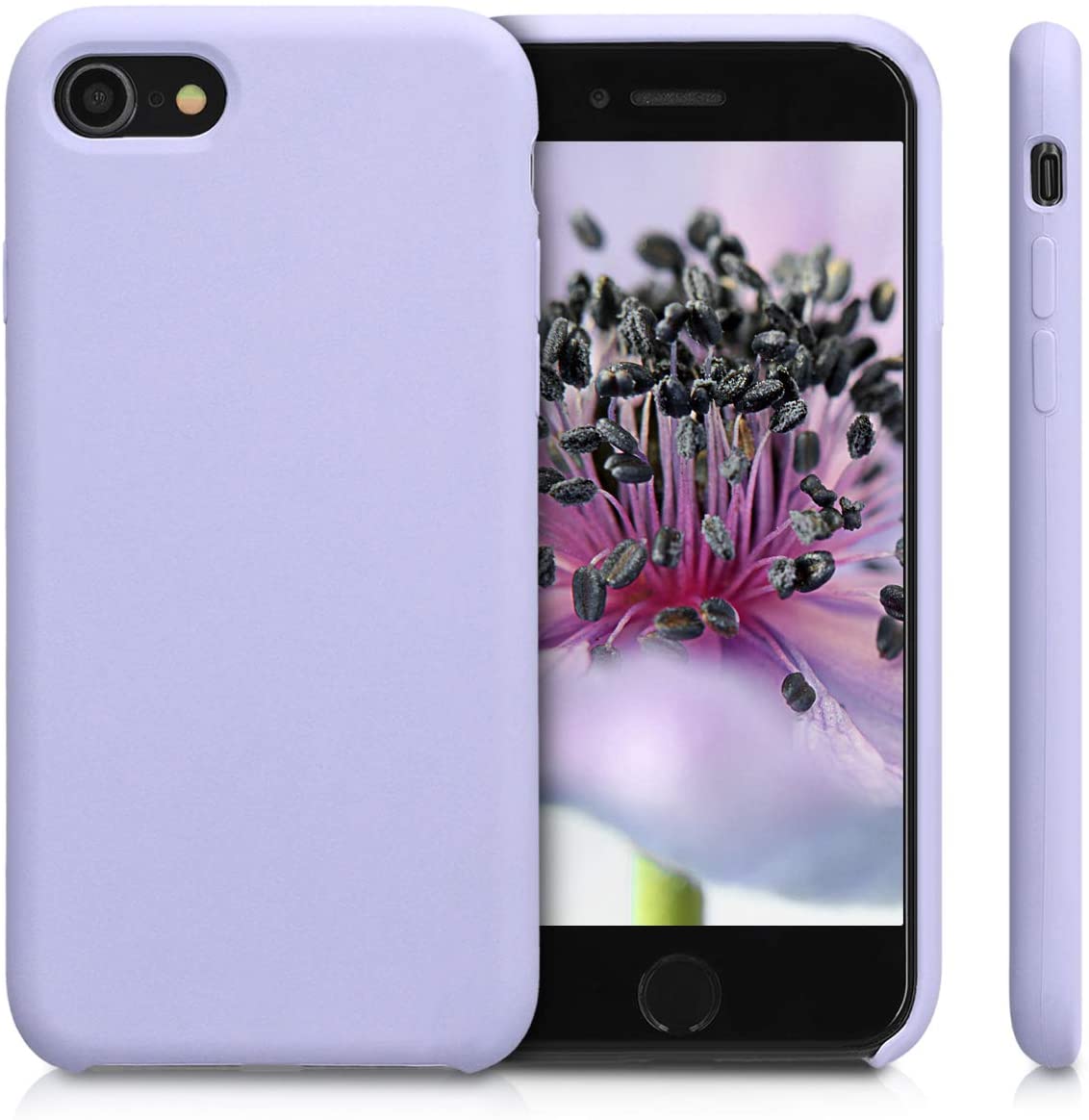 KW iPhone SE 2022 / SE 2020 / 7 / 8 Θήκη Σιλικόνης Rubber TPU - Light Lavender - 40225.139