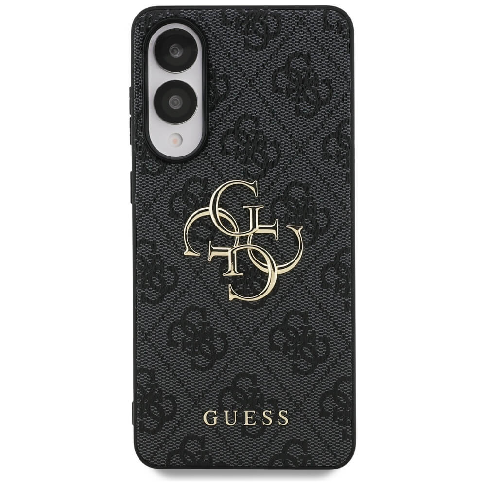Guess Samsung Galaxy S25 Edge - Big 4G Logo Classic Logo - Σκληρή Θήκη με Επένδυση από Οικολογικό Δέρμα - Black - GUHCS25E4GMGGR