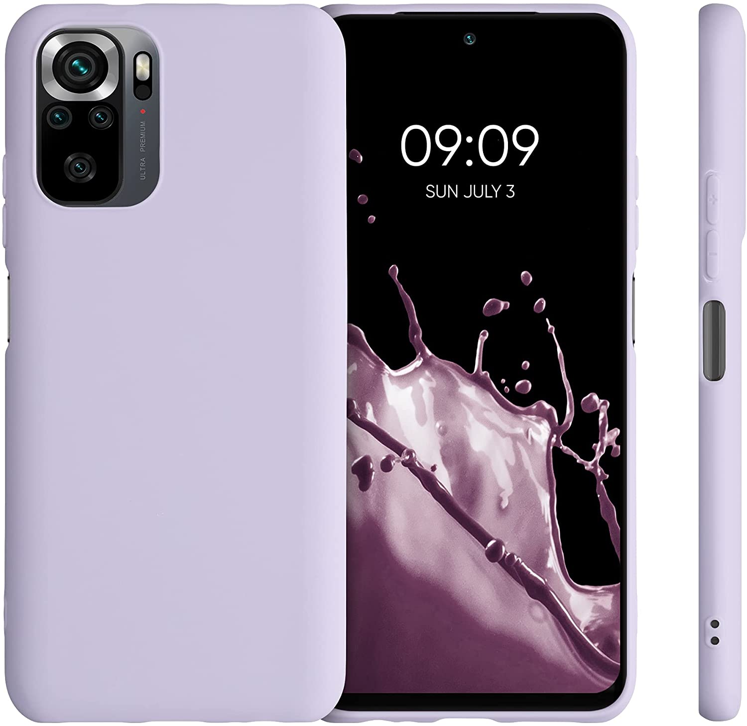 KW Xiaomi Redmi Note 10 / Note 10s / Poco M5s Θήκη Σιλικόνης TPU - Lavender - 54541.108