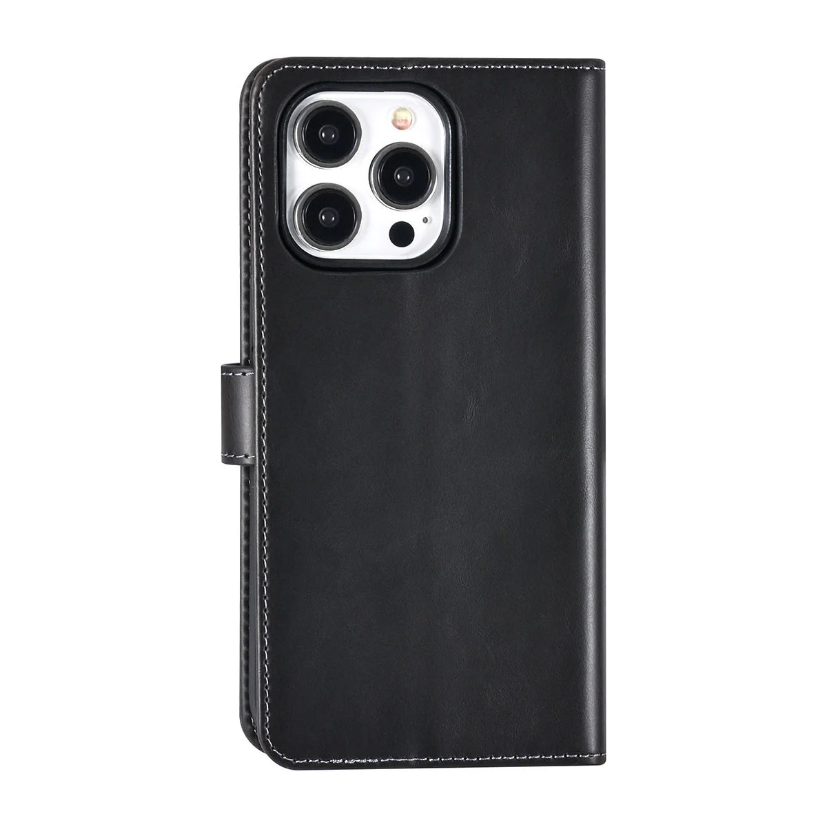 Tuniq iPhone 15 Pro Max - 2 σε 1 - Θήκη Πορτοφόλι από Δερματίνη με Αποσπώμενη Θήκη - Μαύρη