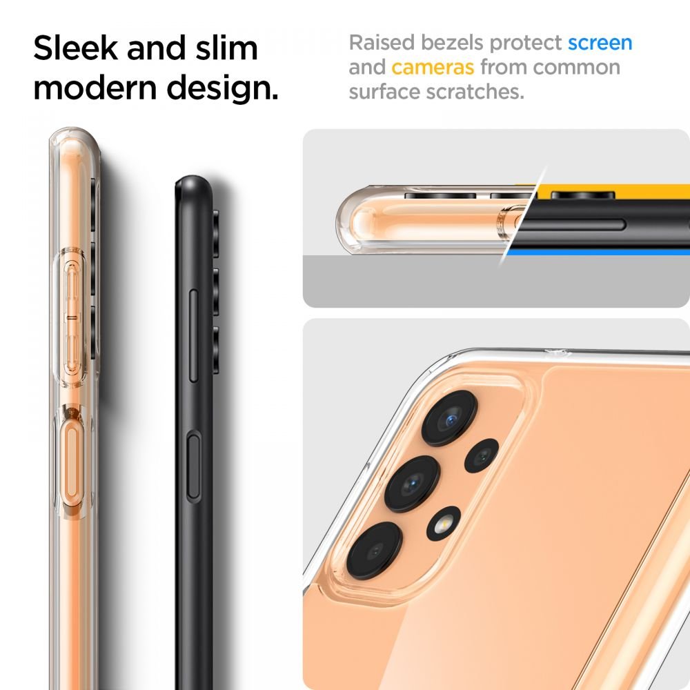 Spigen Samsung Galaxy A13 4G - Ultra Hybrid Σκληρή Θήκη με Πλαίσιο Σιλικόνης - Crystal Clear