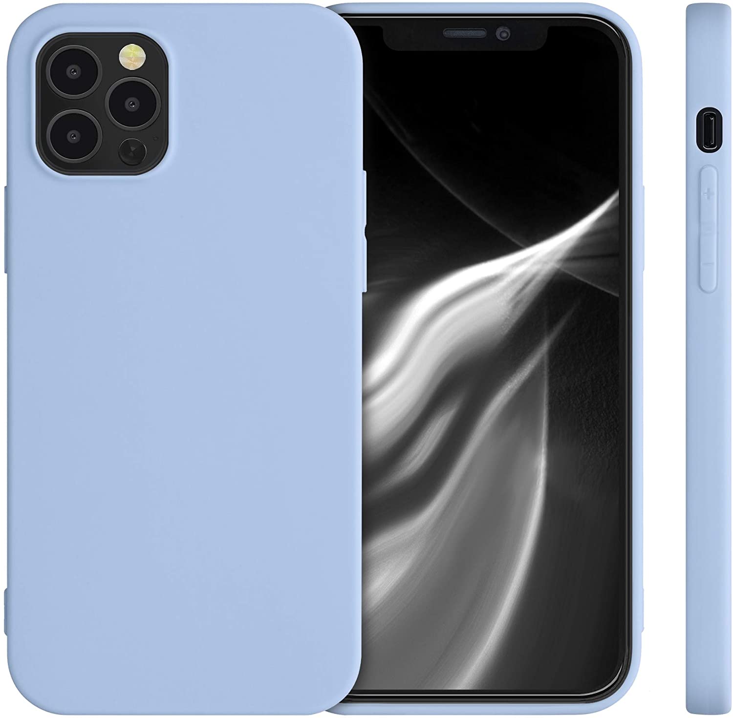 KW iPhone 12 / iPhone 12 Pro Θήκη Σιλικόνης TPU - Light Blue Matte - 53938.58