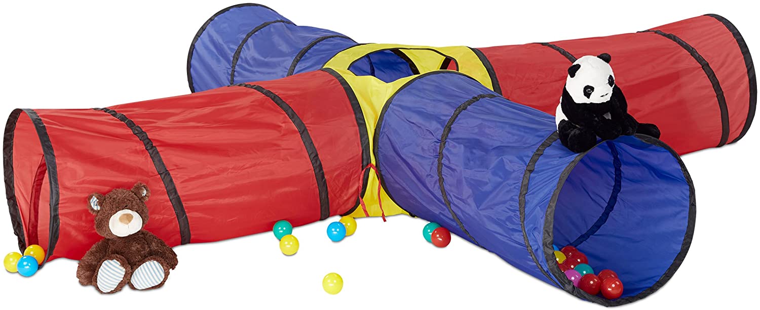 Relaxdays XXL Παιδικό Παιχνίδι Τούνελ - Multi-Coloured - 4052025224677