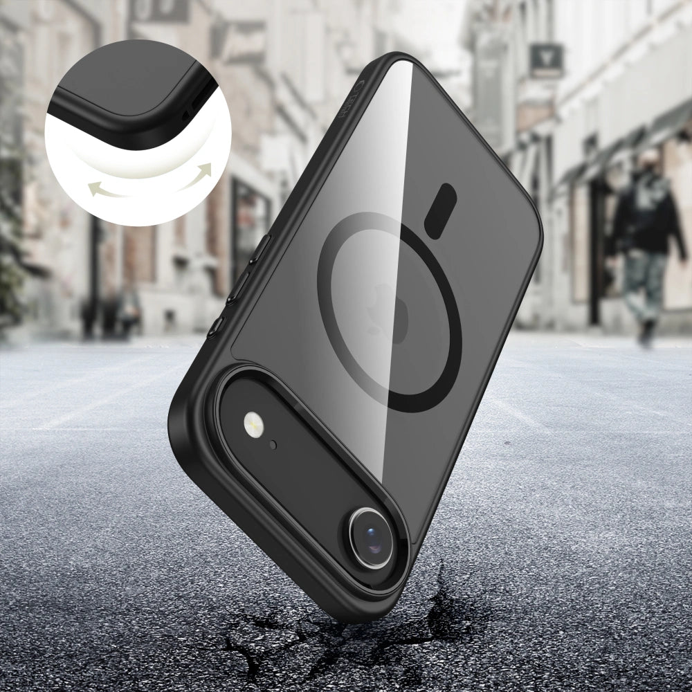 Tech-Protect iPhone Air MagMat - Σκληρή Θήκη με Πλαίσιο Σιλικόνης και MagSafe - Black / Διάφανη