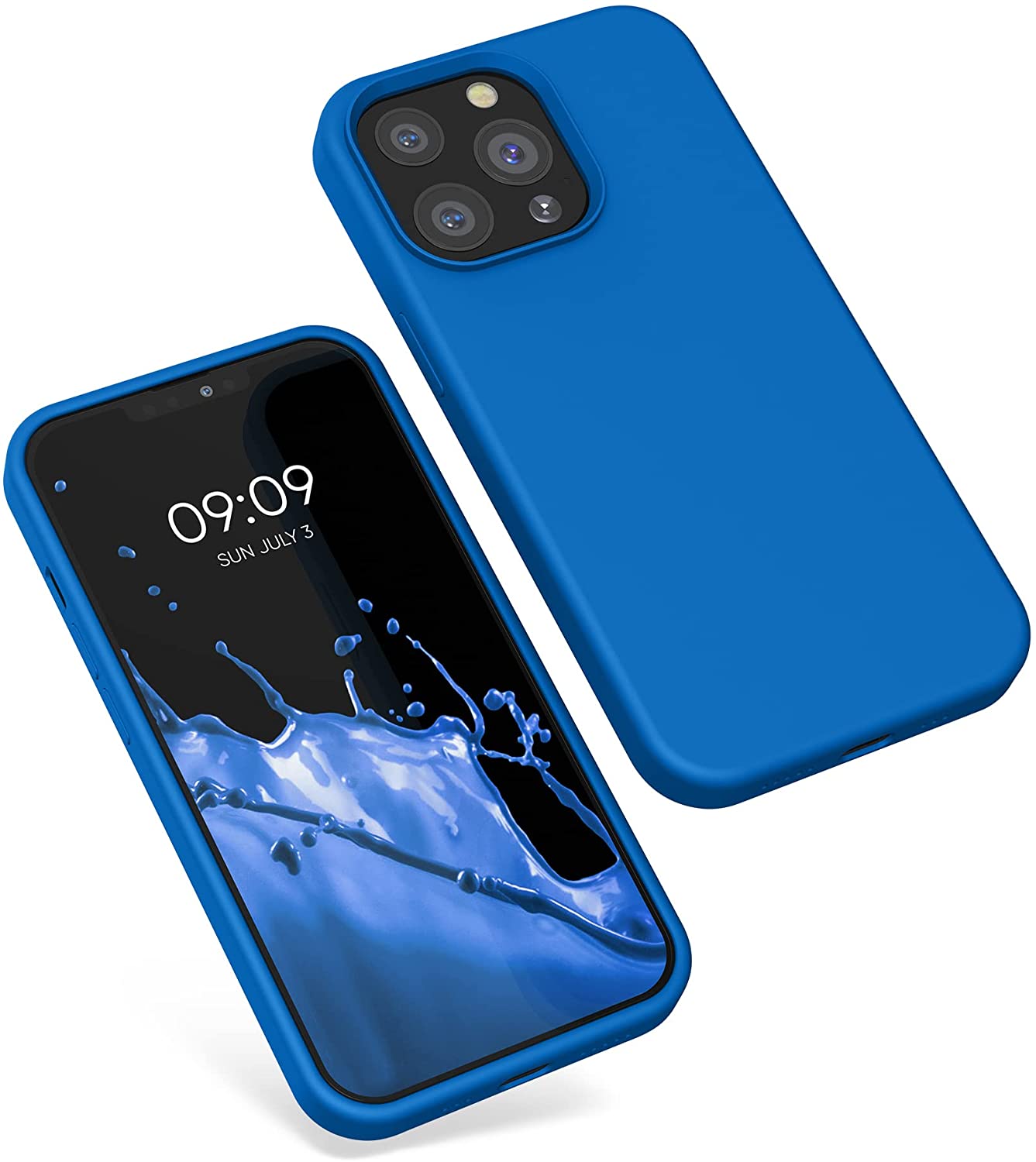 KW iPhone 13 Pro Θήκη Σιλικόνης Rubberized TPU - Blue Reef - 55880.228
