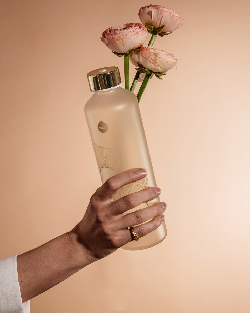 Equa Mismatch Γυάλινο Μπουκάλι Νερού - 750ml - Ginkgo / Διάφανο