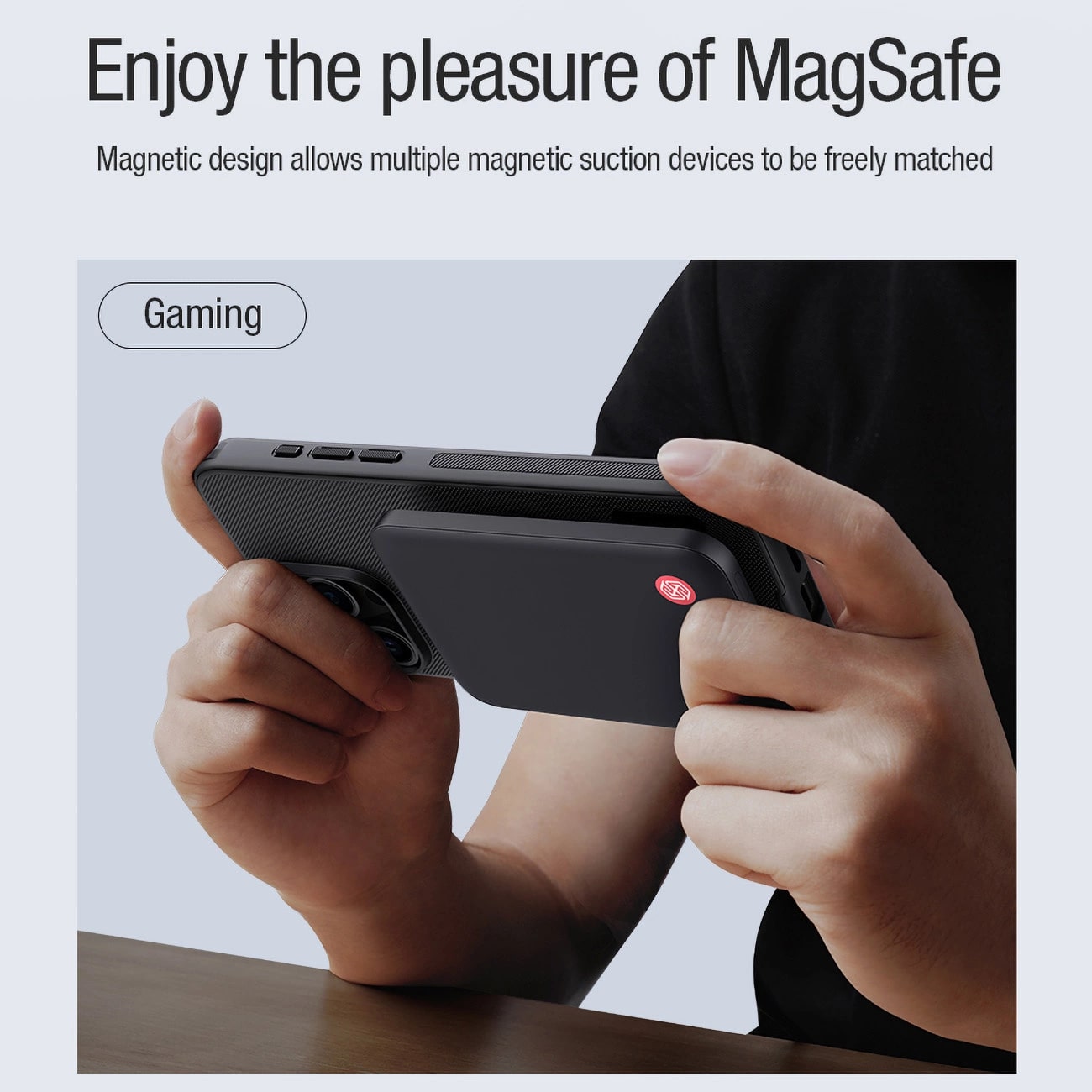 Nillkin iPhone 15 Pro Max Super Frosted Shield Pro Rugged Magnetic Σκληρή Θήκη με MagSafe - Black