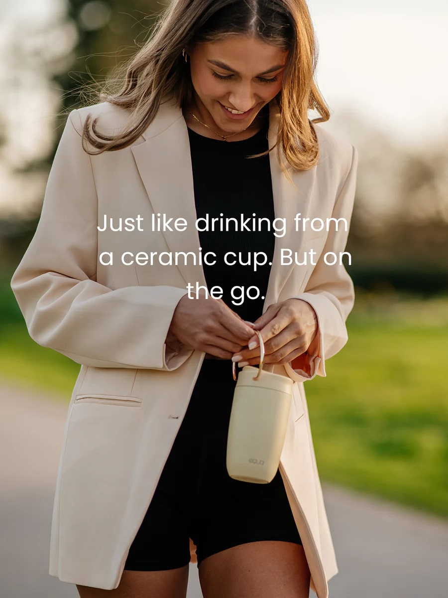 Equa Cup - Κούπα Θερμός από Ανοξείδωτο Ατσάλι - 300ml - Butter